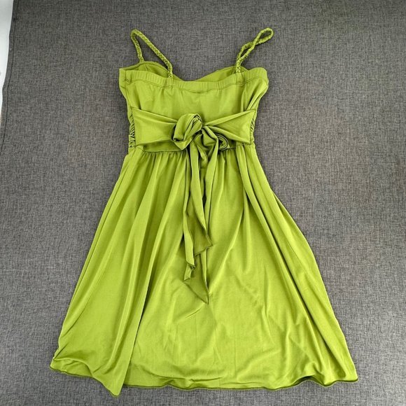 Speechless Cocktail Dress Bright Green Party Wear‎ Spaghetti Braided Straps Smal - Picture 11 of 14